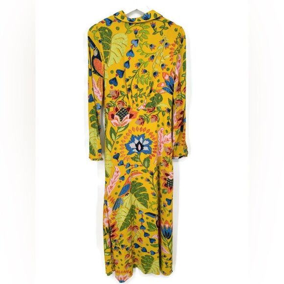 FARM Rio Yellow Summer Garden Maxi Dress Small - worn once - Picture 4 of 10